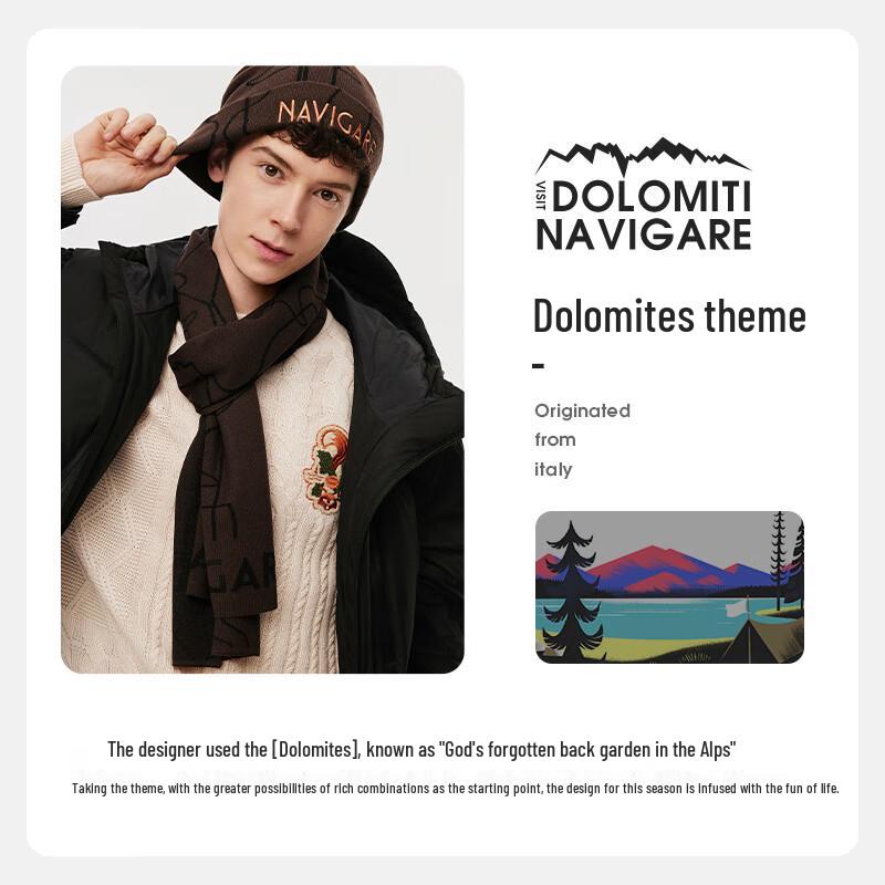 Navigare Men's Fashion Warm Knit Scarf