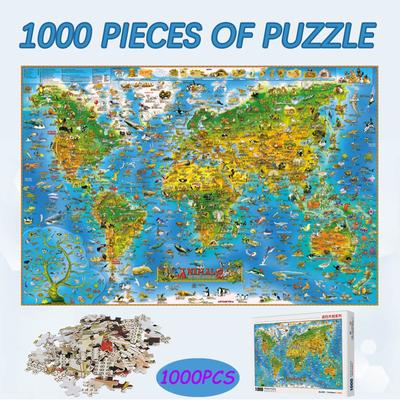 1000 Pieces Puzzle Wooden Puzzle Home Decoration Gift 2mm Thickness