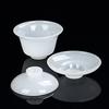 Tianquan White Jade Porcelain Gaiwan Fat White Glass Tea Tureen Large Tea Making Bowl Chinese Kungfu Gaiwan Tea Set