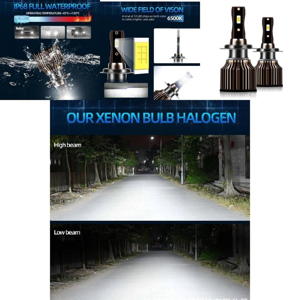 Roadsun Q7 Vendita Calda Fari a LED per Auto Materiale in Alluminio Aeronautico Potenza 50W Luminosità 8000lm
