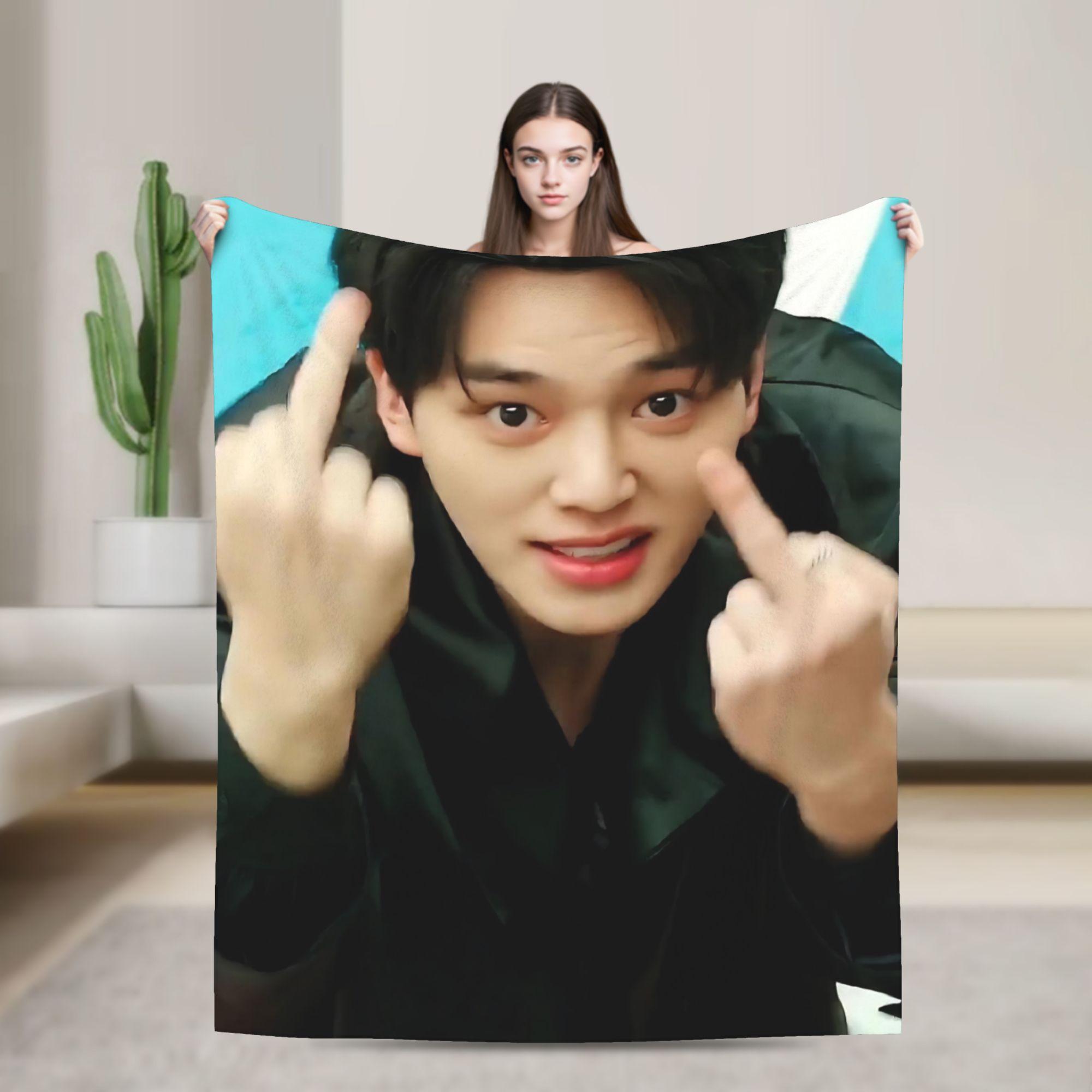 Сон Кан мой актер-демон Мягкое теплое одеяло Пледы Уличный тренд Гостиная Фланелевое покрывало Покрывало для дивана-кровати 30x40in