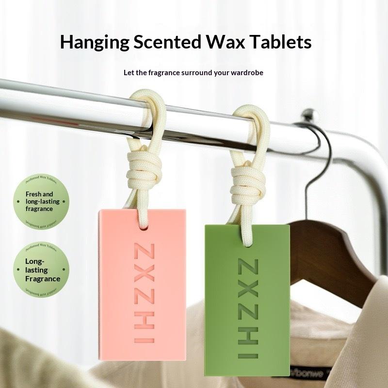 1Pc Home Aromatherapy Gift Gift Longjing Aromatherapy Wax Tablet Pendant Wardrobe Bedroom Air Freshness Solid Freshener