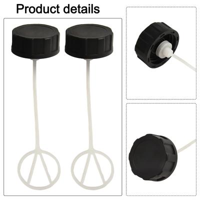 2 pièces Bouchon de réservoir de carburant en plastique pour scooter à essence 43cc 49cc 52cc 55cc Moteur de jardin Tronçonneuse Tondeuses/Taille-haies Accesso