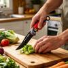 Coltello da Frutta Pieghevole Totem Acciaio Inossidabile Coltello da Pelatura per Uso Domestico Portatile Coltello da Cucina Multiuso