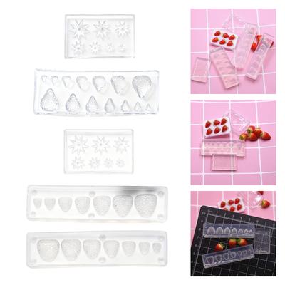 Versatile Silicone Mold For Making Miniature Strawberry Handmade Gift Doll House Food Toy Making Tool