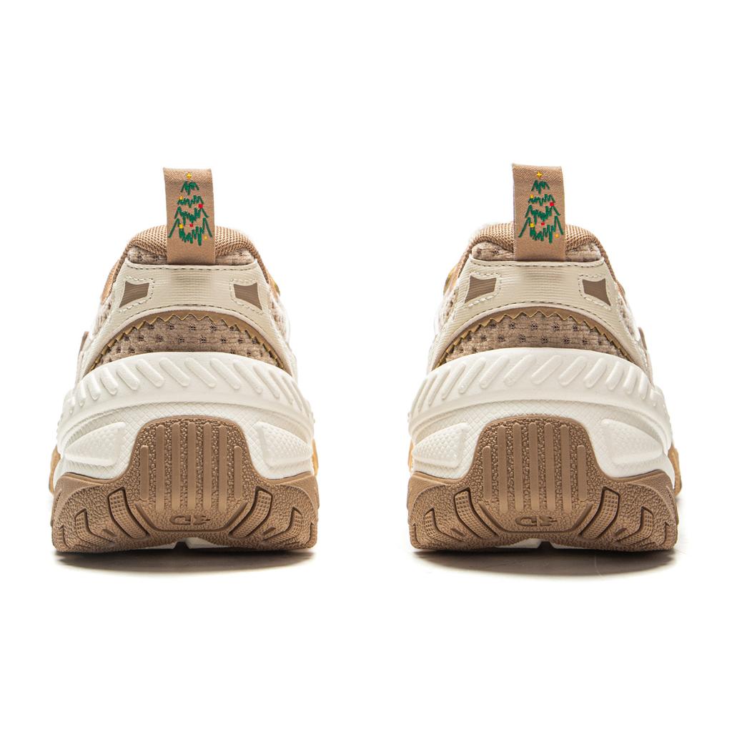 Li Ning Brown Sugar Lucky Ginger Versatile Retro Thick Sole Fashion Trend Shock Absorption Non-Slip Wear-Resistant Support Low-Top Dad Shoes AGCV368-3