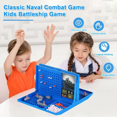 Kinder-Schlachtschiff-Brettspiel, 2-Spieler-Seeschlacht, pädagogisches Eltern-Kind-interaktives Marinekampf-Strategiespiel, Spielzeug, Kleinkinder, Jungen, Geburtstagsgeschenk