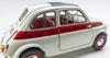 Kyosho Original Scale Fiat Nuova 500 Sport Finished Product KS08966SLG 1/18 (Light Gray/Red Line)