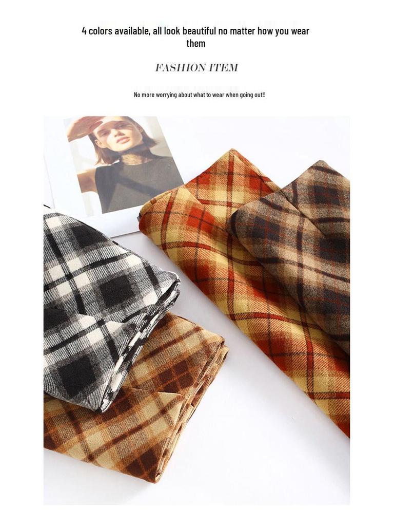 2025 Cozy Wool A-line Skirt: Thick, Warm, Drapey, Comfortable with Slit & Hip-hugging Fit for Autumn/Winter