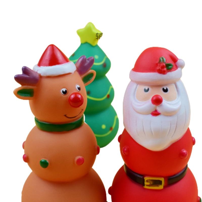 Durable And Safe Vinyl Pet Dog Chew Toy With Squeaker Tartar Cleaning And Interactive Play