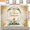 2D Mi Primera Comunion Celebration Background, Chalice & Dove Decor