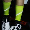 1 Pair Breathable Cycling Socks Reflective Mid Tank Sports Socks Bicycle Sock  Summer