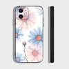 Art Flower For IPhone 15 16 14 Plus 13 12 11 17 Pro Max 17 Air Black Soft Phone Cover