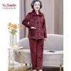 YUZHAOLIN Kadın Polar Termal Pijama Takımı