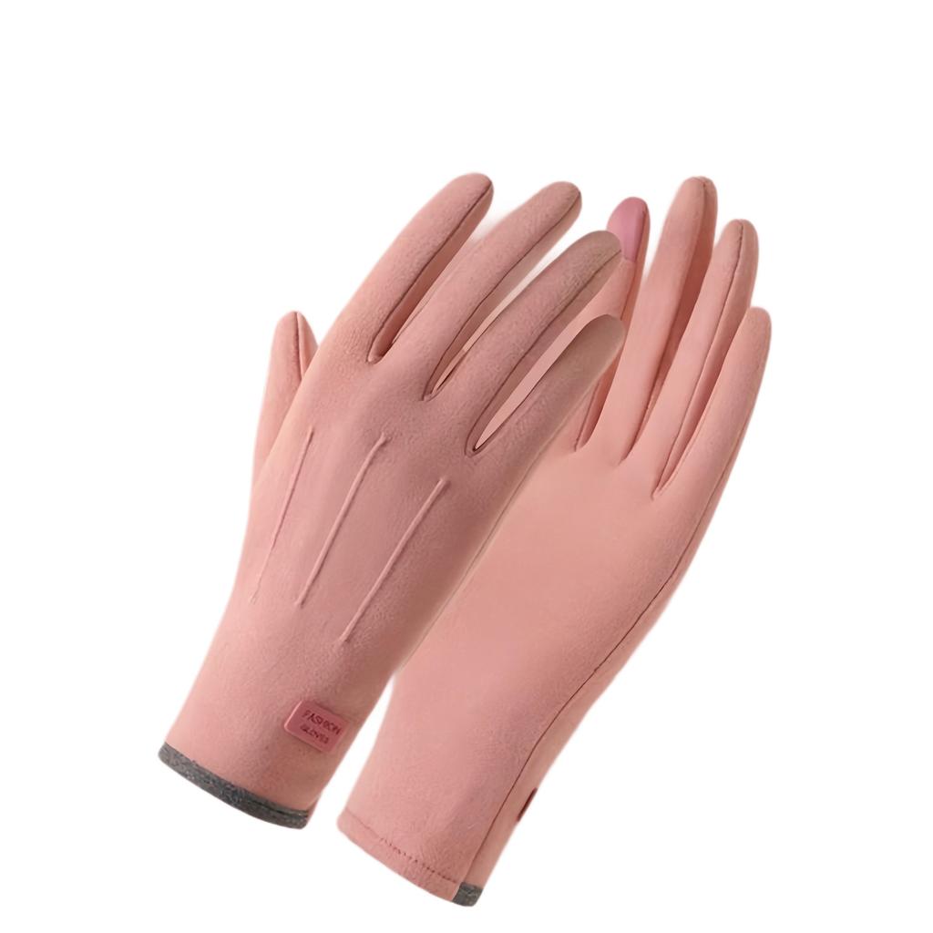 Men's and Women's Autumn/Winter Touchscreen-Compatible Thickened Outdoor Windproof Sports Gloves for Cold Protection