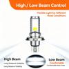 H4 LED Moto H6 BA20D LED Motorcycle Headlight Bulbs 2 Sides COB White 6000K Hi Lo Lamp Scooter Accessories Fog Lights 12V