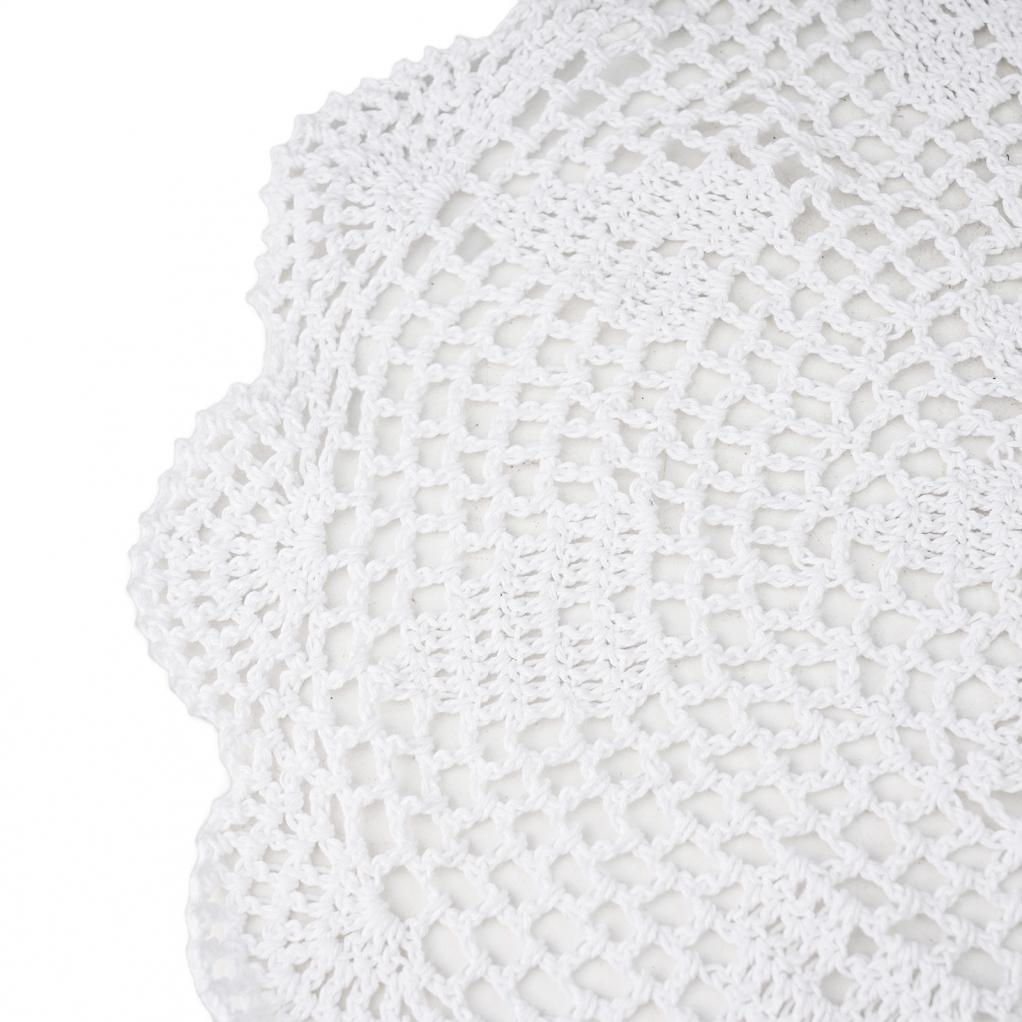 Hjem Dukkebrikke Bordduk Matte Bomull Heklet Dukkebrikke Matter