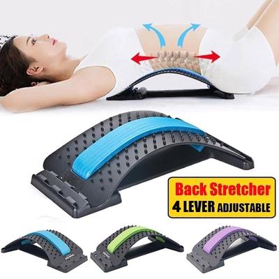 4 Levels Back Massage Stretching Device Waist Neck Relax Pain Relief Chiropractic