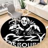 1PC Ozzy Osbourne Office Round Area Rug, Indoor Mat Suitable For Office, Under Office Chairs Bedroom Living Room Home Decor, Room Deco110