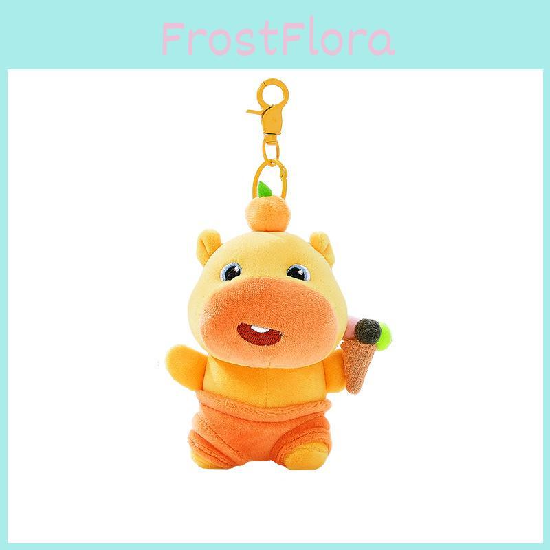 Capybara Cartoon Plush Keychain Pendant With Rotating And Functions Magnetic