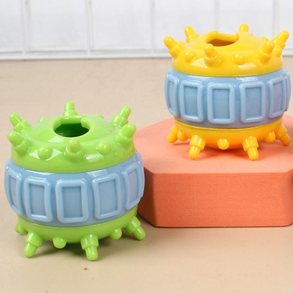 4 Pcs/set Food Puzzle Bite Resistant Interactive Dog Toys TPR Wear Resistant Dog Food Dispensing Colorful Dog Chew Solo Play