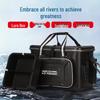 Thickened Multi-Functional Fishing Bucket & Seatable Tackle Box with Hard Shell, Full Set for Live Fish & Lure Fishing Gear