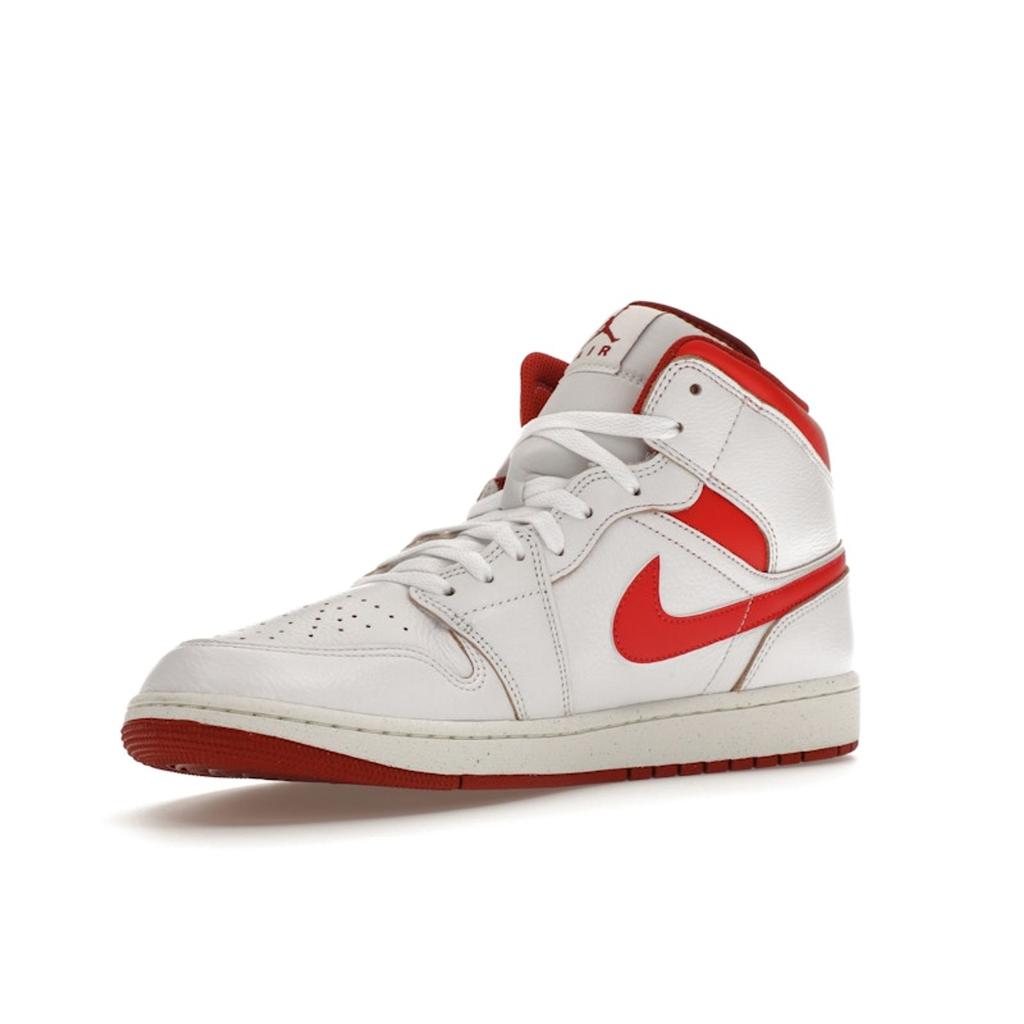 Air Jordan 1 Mid SE White Dune Red Men Sneakers Lobster Sail Vachetta-Tan FJ3458-160