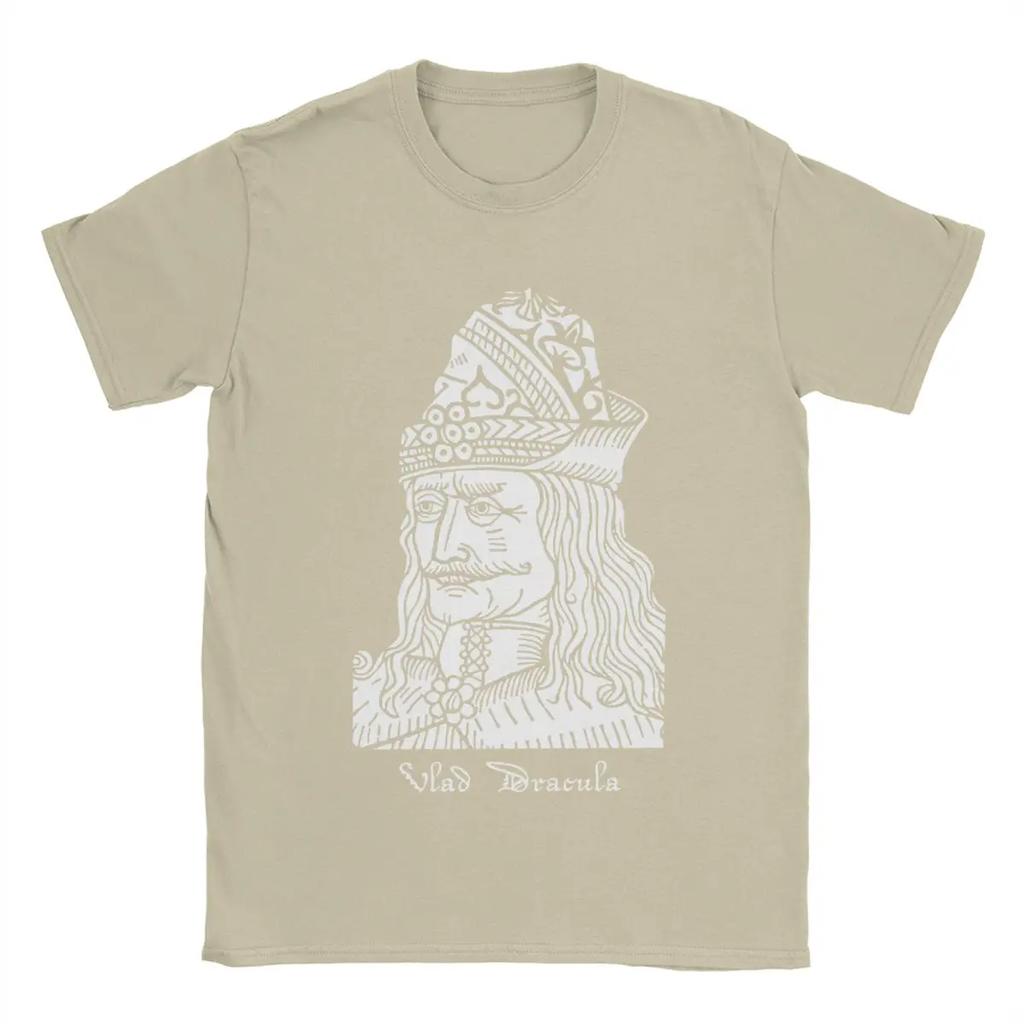 Vlad Dracula Tepes The Impaler Vampire Horror Movie T-Shirt Men Vintage Cotton Tee Shirt O Neck T Shirts Graphic Printed Clothes
