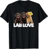 Amour de laboratoire labrador retriever chocolat noir jaune chien chiot Cadeau T-shirt Unisexe