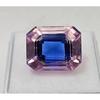Beautiful Pitambari Sapphire Bi-Color Emerald Cut 20+ Ct Certified Gemstone