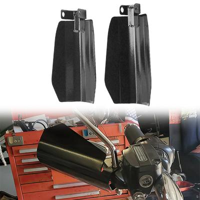Universal Gloss Black Motorcycle Hand Guards Extensions Protectors Shields Wind Deflectors for Harley