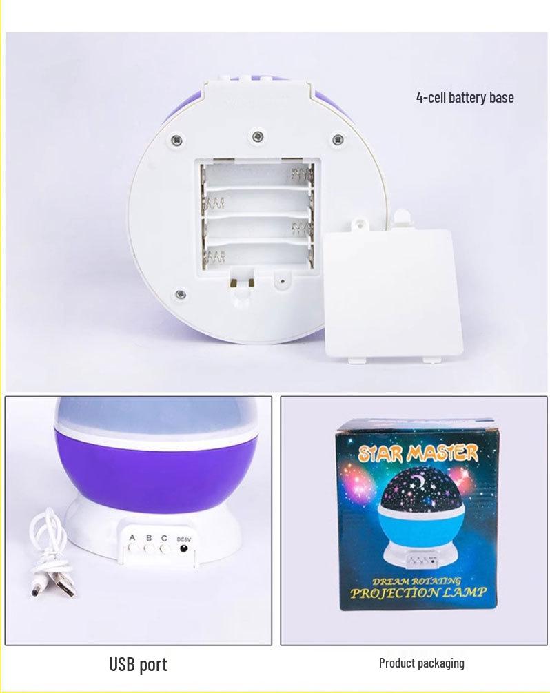 Milky Way Star Night Light: Anti-Glare Bedroom Star Projector & Birthday Gift