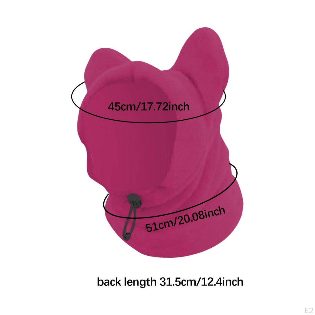 Dog Warm Hat Earmuffs Windproof Thickened Adjustable Snood Cold Weather Cap Ears Wrap for