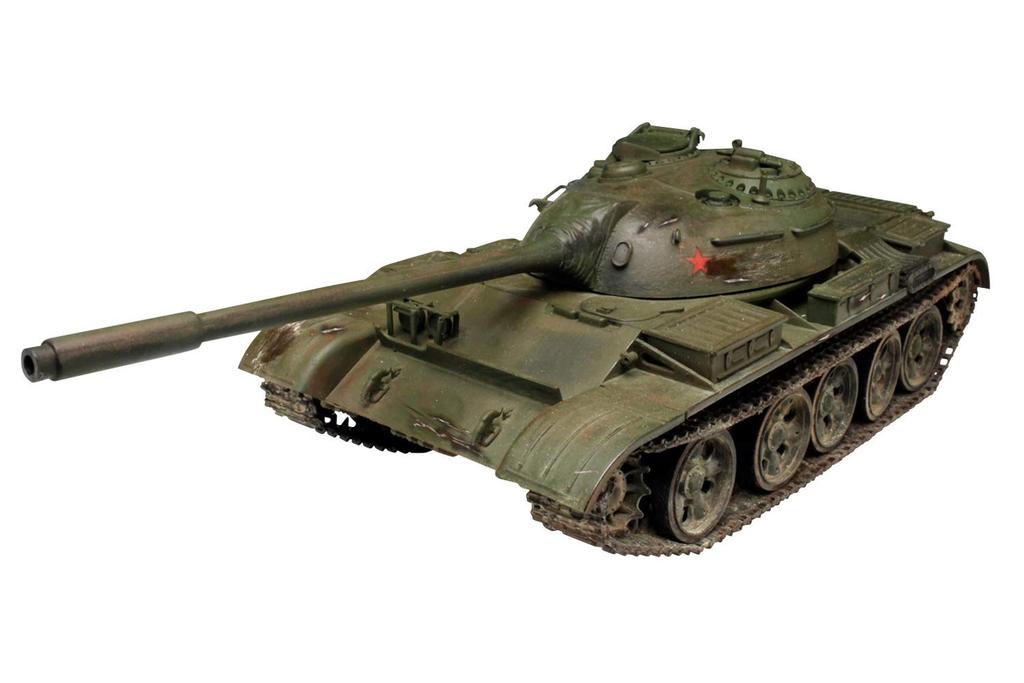 Platz/Italeri WORLD OF TANKS Chinese Army Medium Tank Type 59 with Battle Damage Decals 1/35 Scale Plastic Model Kit WOT39508BD