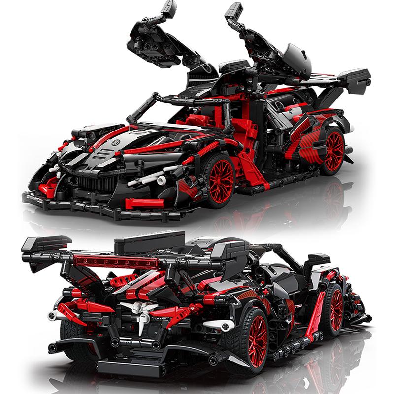 Technical Ideas Famous Racing Car Assembly Building Blocks Expert Speed Vehicle Model Bricks Moc Toys for Boys Holiday Gifts