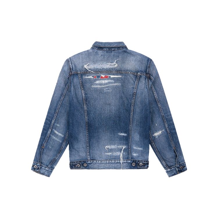 Levis Distressed Fleece Lined Denim Jacket Men jackets 67485-0011