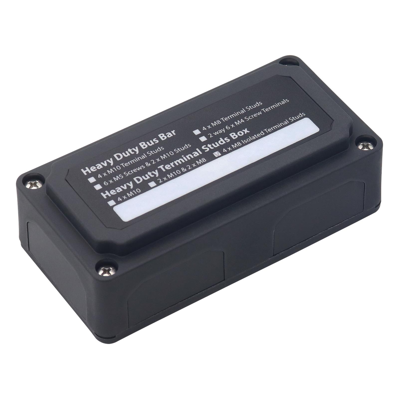 

Modular Design Battery Terminal Block Box for Car Boat RV Yacht Waterproof Easy to Install Suitable for 48V Vehicles чорний