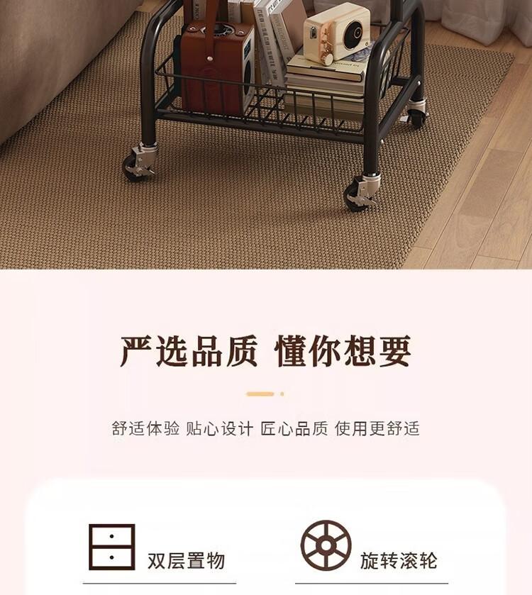 Retro, Medieval Style, Movable Sofa, Side Table, Balcony, Small Tea Table, High-end Bedside Cabinet, Small Tea Table, Small Cart