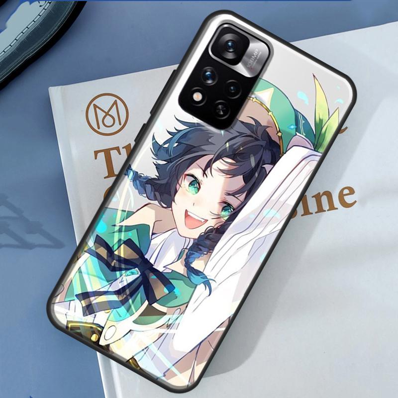 Genshin Impact Venti Case For Xiaomi Redmi Note 13 12 11 9 10 14 Pro 9S 10S 11S 12S Redmi 14C 10C 12C 13C Cover