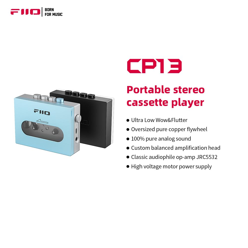 FiiO CP13 Cassette Player (Blue)