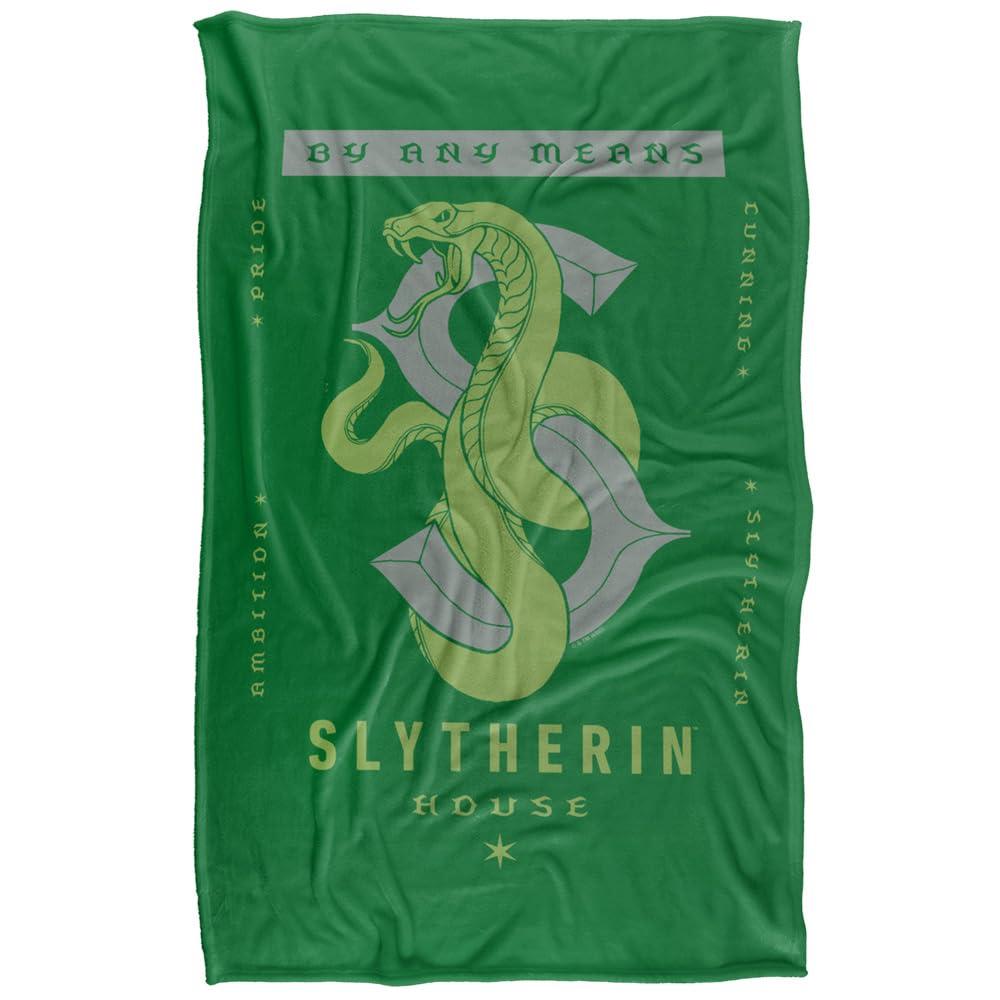 Harry Potter By Any Means Slytherin Blanket