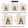 2pcs,2D plane printing Creative Curtains Christmas tree_ gift box_ snowflake Polyester (without rod) Decorations Inside for