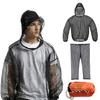 2Pcs/Set Mosquito-repellent Suit Ultra-light Mesh Full Cover Design Pullover Tops Elastic Waist