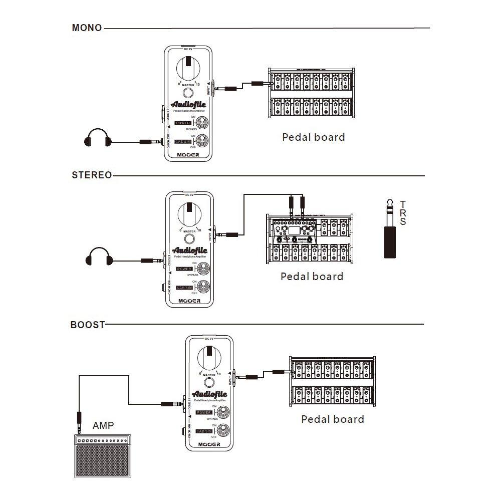 Mooer Audiofile Headphone Amplifier Buffer Pedal