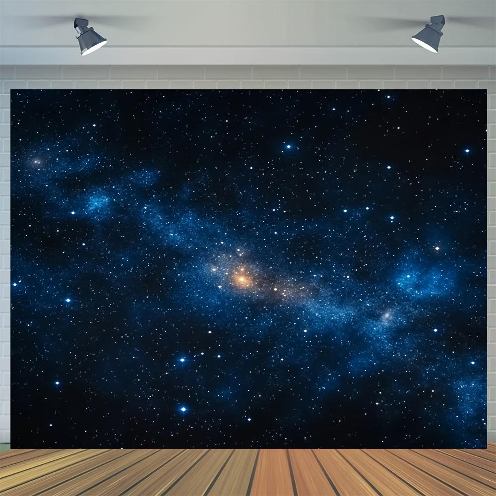 1pc, Night Sky Star Starry Night Sky & Clouds Tapestry Backdrop Durable Polyester Perfect for Festivals, Weddings, and Parties 100x150cm