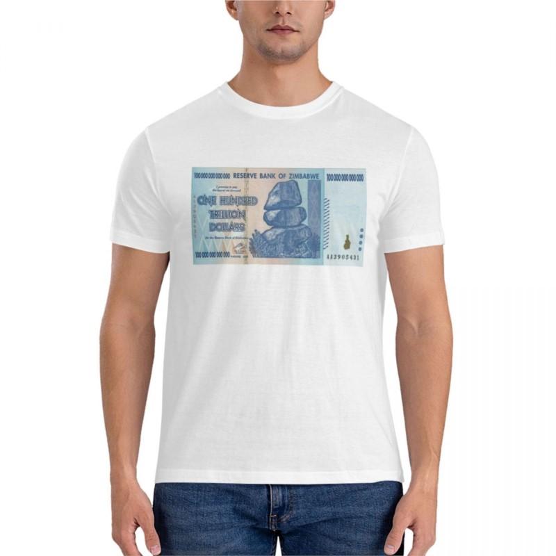 Zimbabwe $100 Trillion Dollars Active T-Shirt T-shirt for a boy Short sleeve tee vintage clothes mens plain t shirts