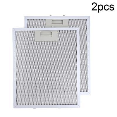 2PCS Grease Filters For Cooker Range Hood Metal Mesh Extractor Vent Filter 300 X 250mm Range Hood Fan Filter Kitchen Tools