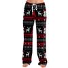 Women's Drawstring Christmas Printed Casual Pants