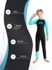 Traje de neopreno completo para niños de 3 mm: Protección contra el frío y las medusas, Calidez, para Buceo Libre, Snorkel, Surf, Natación; Mangas largas y pantalones