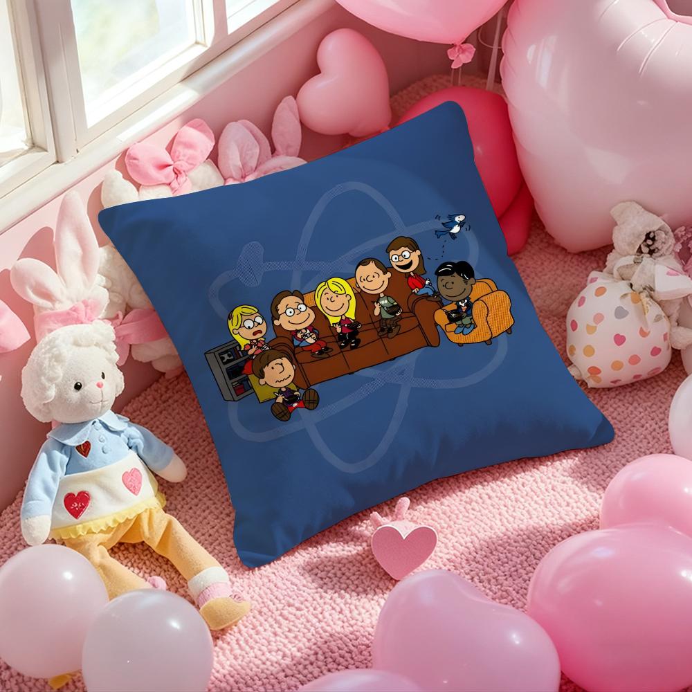 Housse de coussin The Big Bang Theory Housse de coussin imprimée pour canapé de salon et décoration de chambre